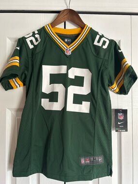 NFL Clay Matthews Green Bay Packers Green & Gold Team Jersey with White Accents